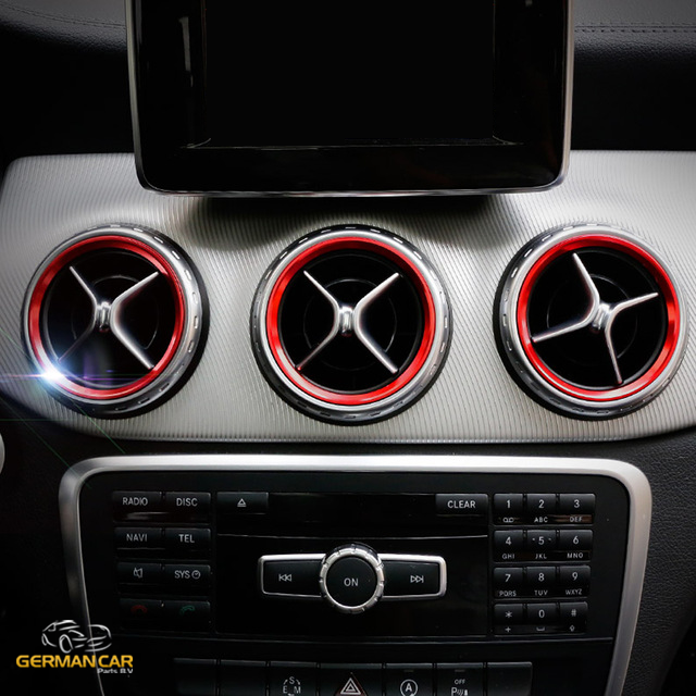 Zierringe Lüftungsdüsen passend für Mercedes-Benz A-Klasse W176 Rot –  Automotive Dreams